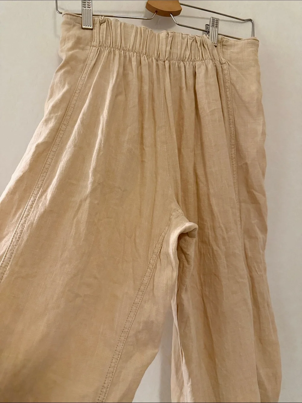 Free People Days End Linen Pull-On Pants Sz XS